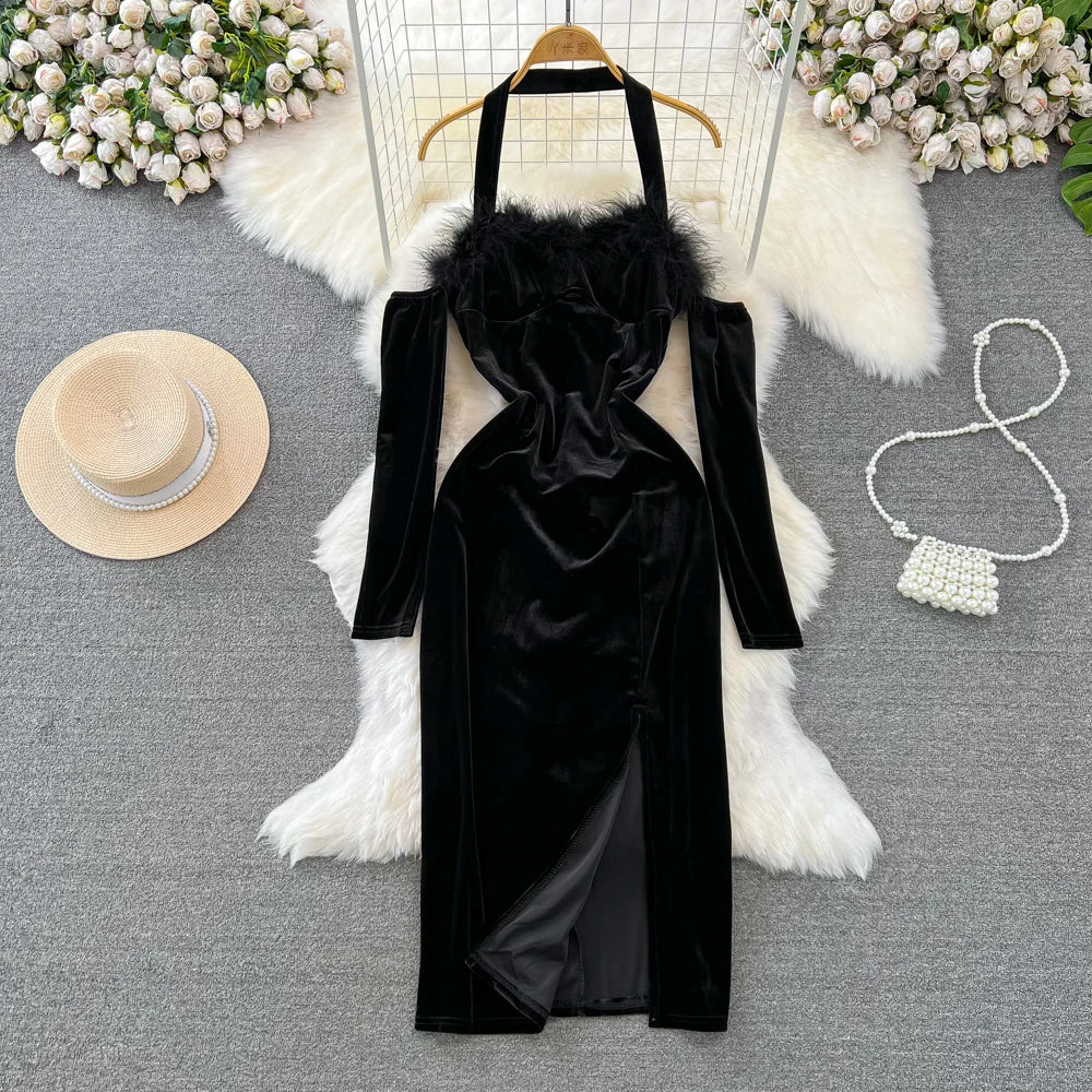 more to come graciela off shoulder dress Graciela Bow-Detail Plunge-Neck A-Line Mini Dress in Ivory