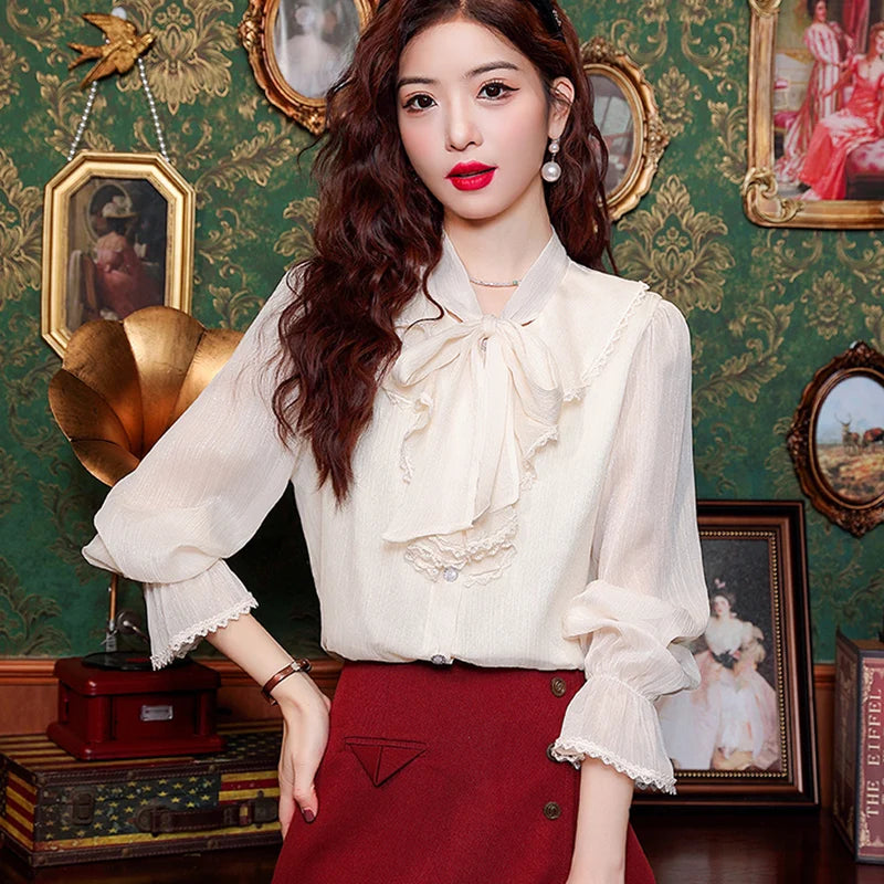 Elegant chiffon blouses discount