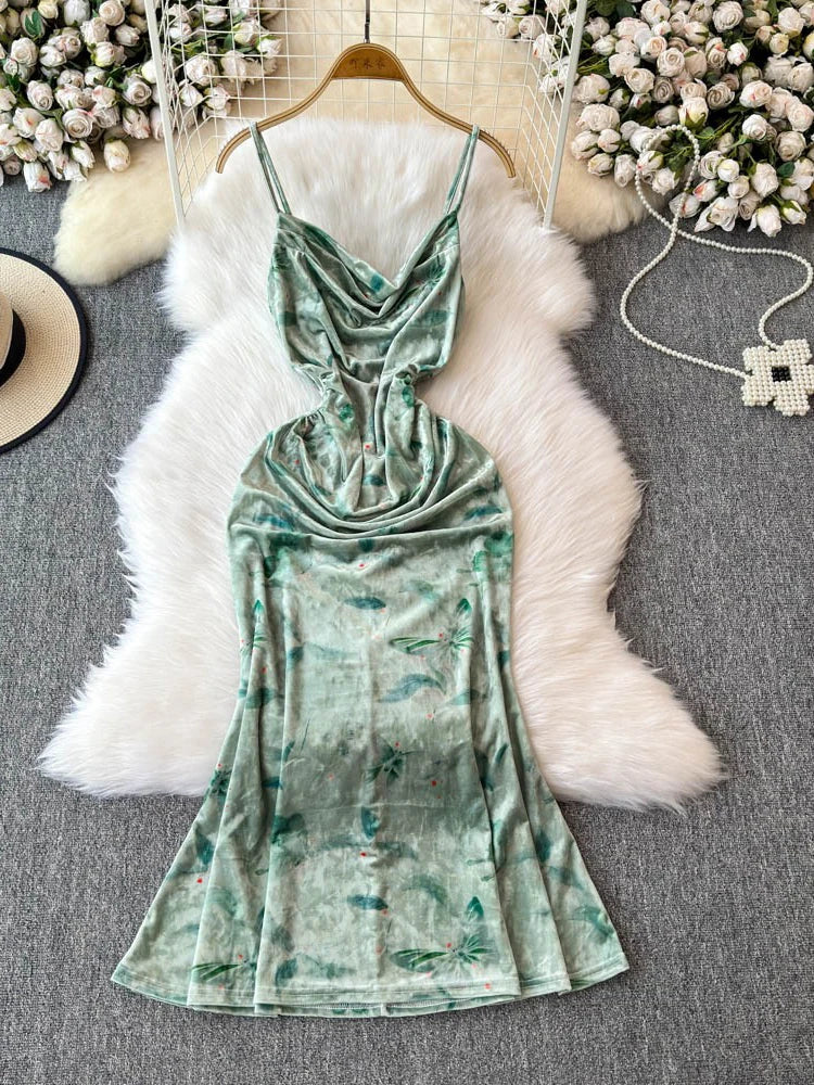 green silk bodycon dress Lime Green Satin Cowl Neck Midi Dress
