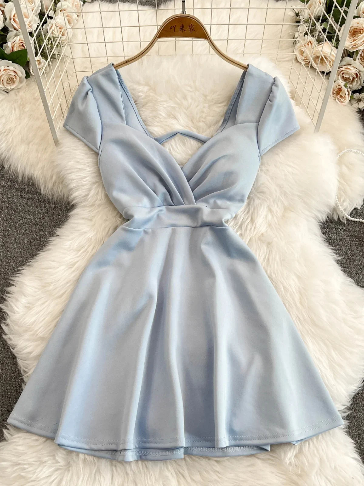 blue dress for baby girl Perry Silk Dress main image 0