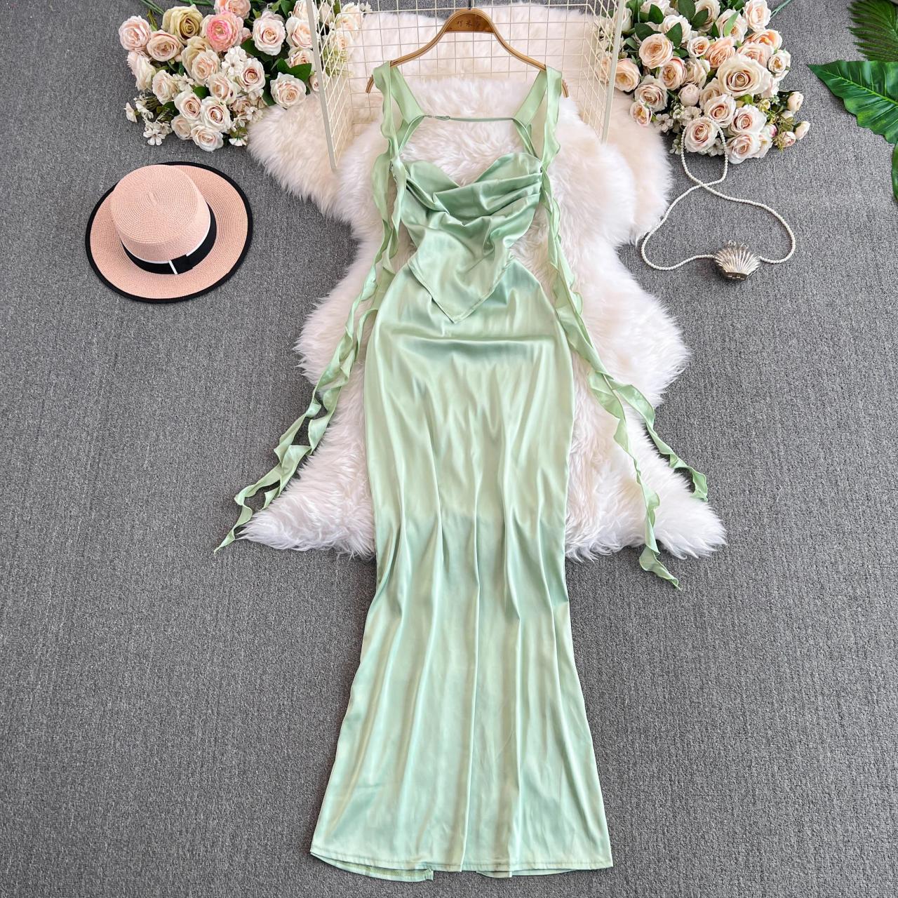 silk mint green dress Majorelle Silk Dress in Mint Julep Alhambra, Petite-6