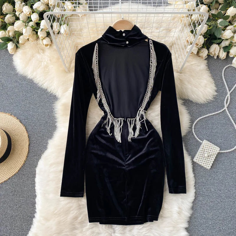 black zebra print mini dress Onaki Mini Dress in Zebra Flock Black