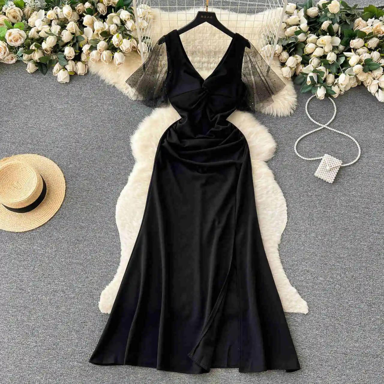 mermaid low back wedding dress Simple Satin Mermaid Wedding Dress with V-Neck