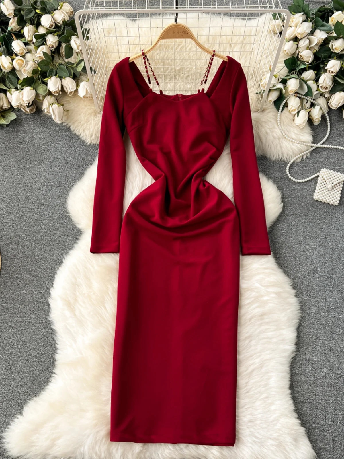 long sleeve fall dress midi Modest floral fall dresses for women