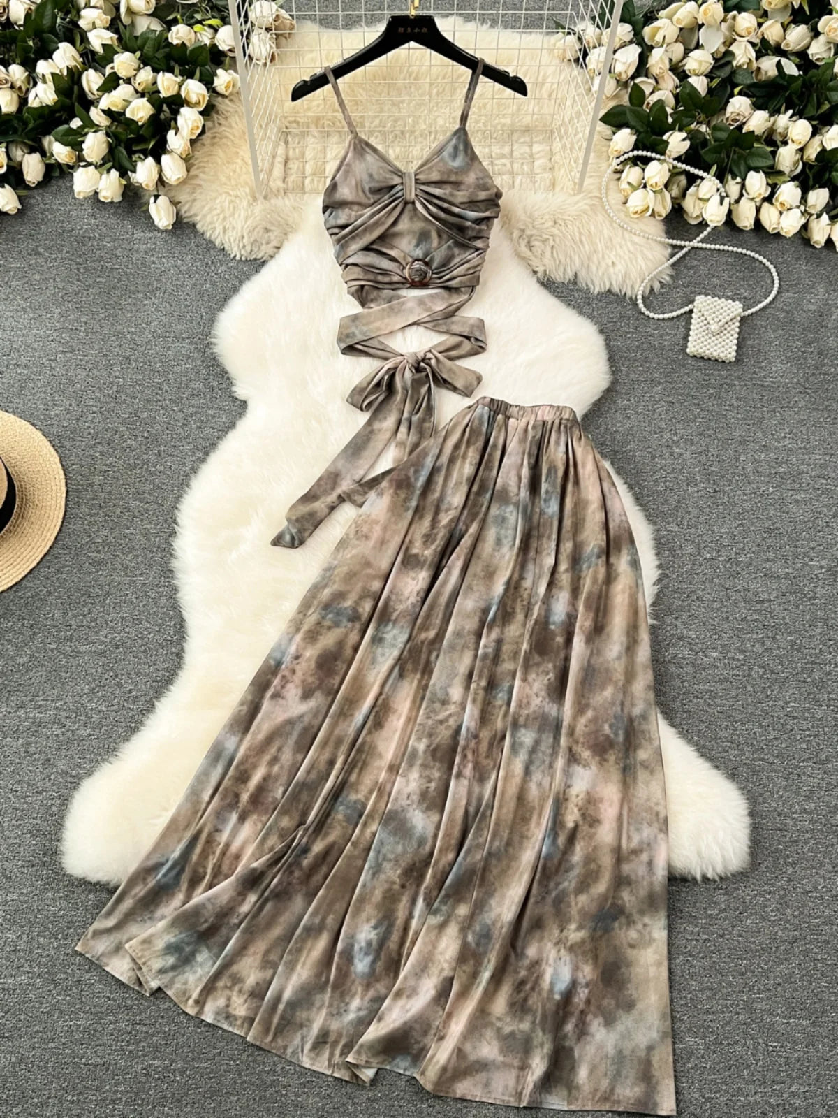 tie dye maxi dress strapless Black and White Strapless Maxi Dress Size Small Tie Dye Tube Dress