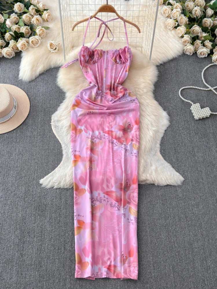 knee length dresses for ladies Maeve Pleated Midi Dress: Floral Midi Dress, Sundress, Plisse Dress, Blue  Midi, Green Midi, Summer Dress