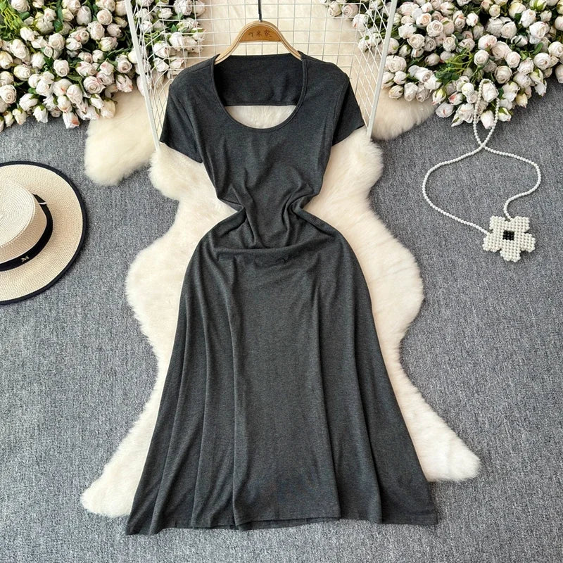 white christmas dresses Miss Circle Women's Raelyn Black and White Business Casual Maxi Dress