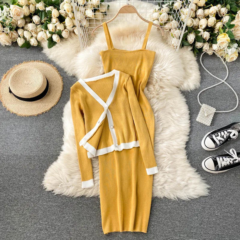 beige knit sweater dress Beige Knit Sweater Dress – Hilary Radley