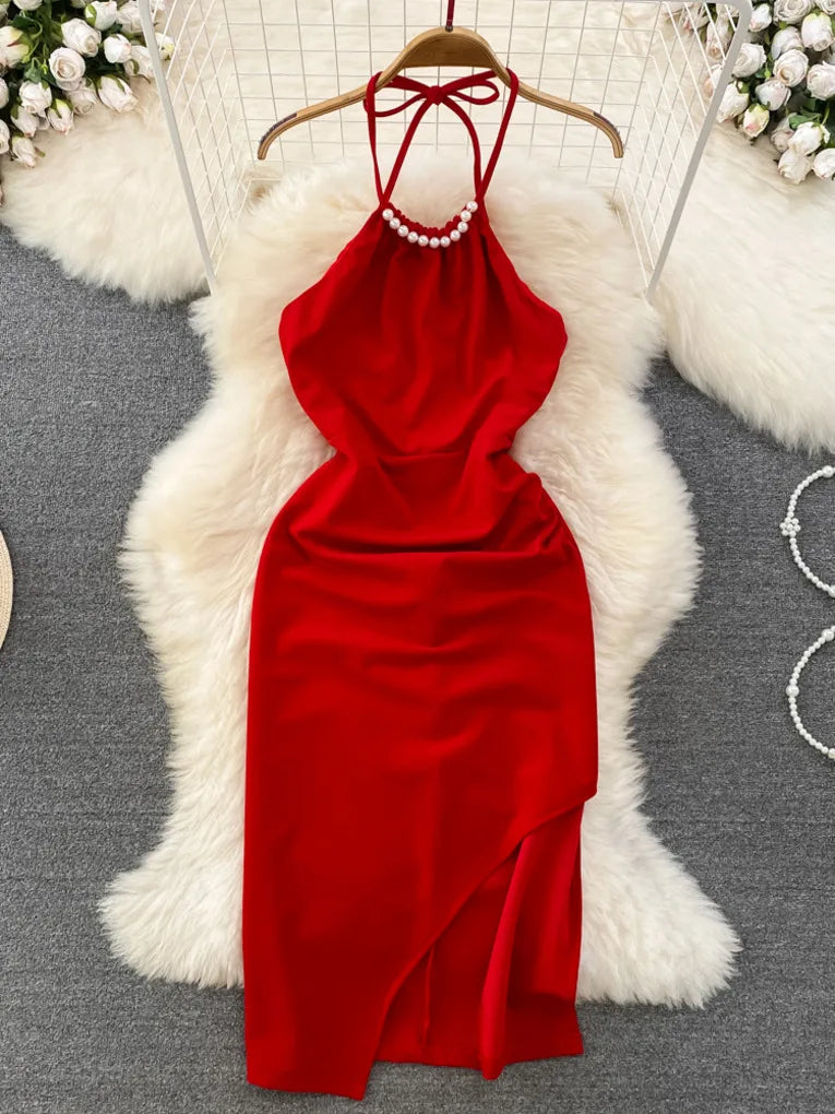 fitted lace wedding dress Amazon.com: Xuminvty Pearl Cosplay Red Dress Women Long Pearl Elegant Dress  Costume Halloween Suit (Red, X-Small) : Clothing, Shoes & Jewelry main image 0