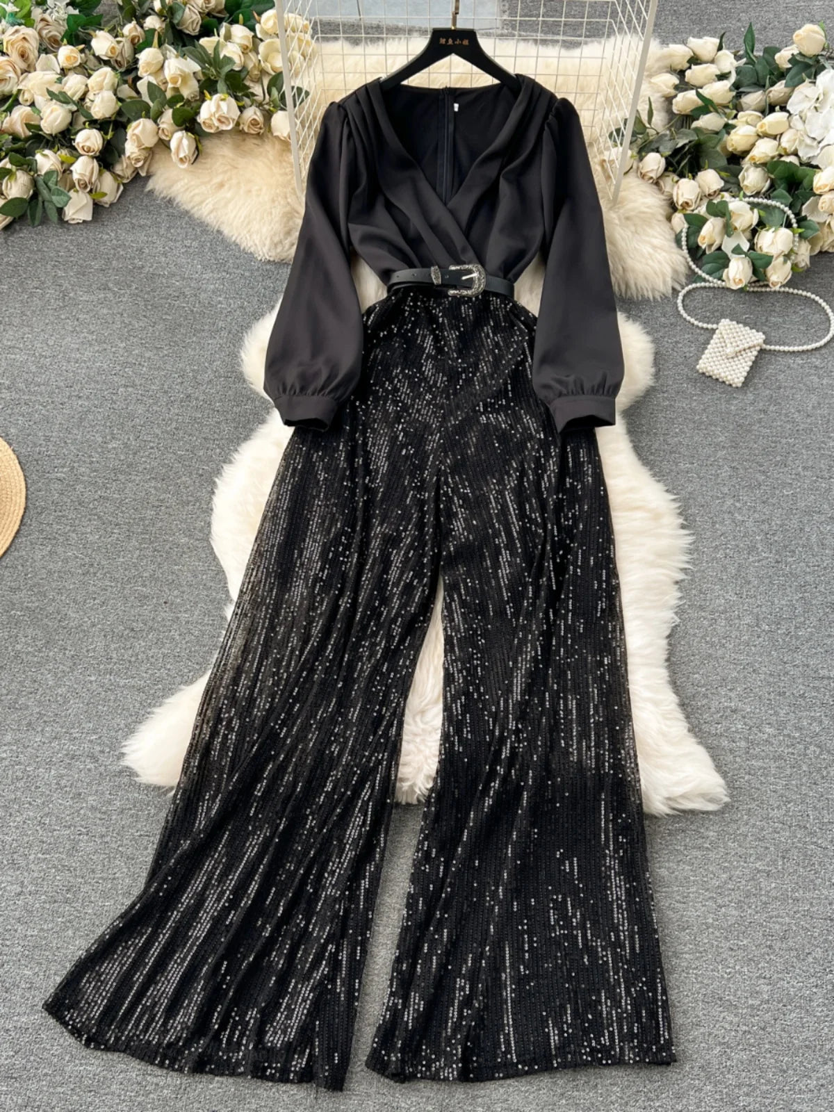 black mesh long sleeve dress Plus Shiny Chiffon Wholesale Wedding Guest Dresses with Long Sleeve –  Efashiongirl Wholesale main image 1