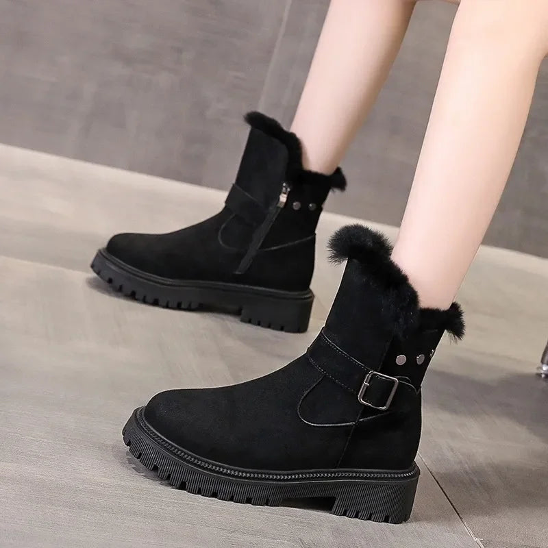 walmart dress boots Female Women's Boots: Knee High, Ankle & Kitten Heel Slip Rubber Outsole Viluyesy Dress Boots for Womens,