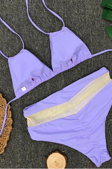 The Body Color Gauze Explosion Swimwear Bikinis