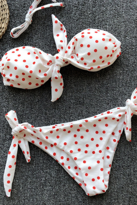 Women's hot style dot print sexy bikini