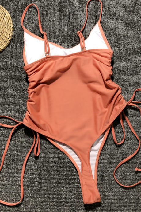 Pop lady swimsuit sexy pleats