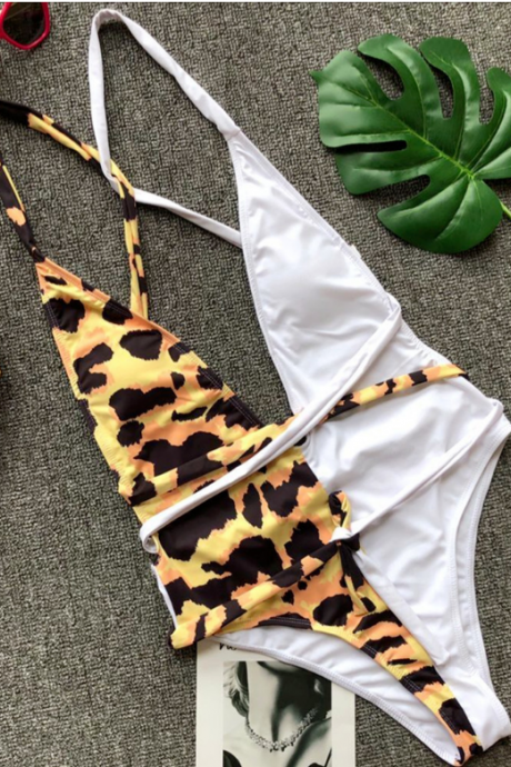 Bulk Leopard pattern swimwear