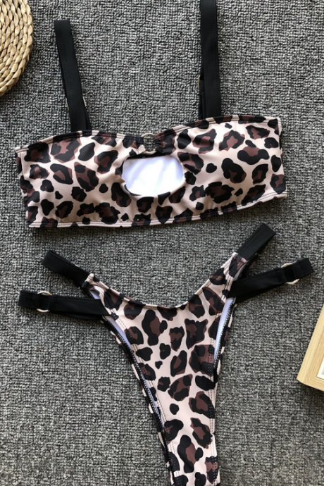 Hot Panther print for break-out ladies 'seperate swimsuits