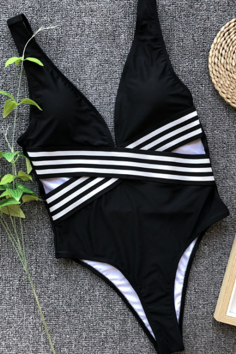New jumpsuit with swimsuit stripes