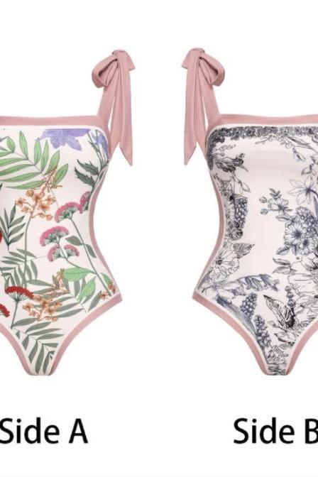 Double-sided printing sexy thin pure fashion swimwear