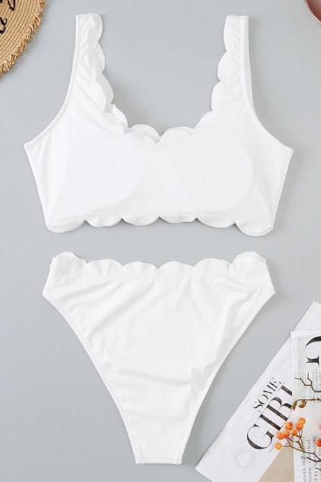 New lace white sling small fresh bikini