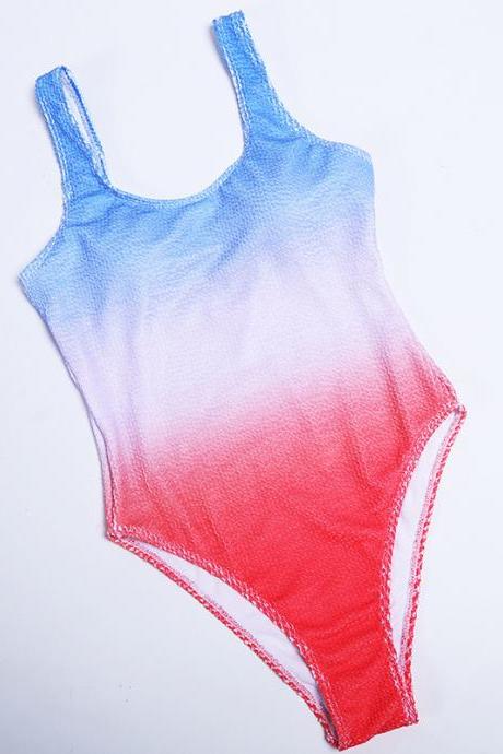 New sexy gradient one piece swimsuit