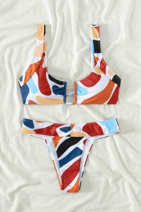 Triangle Two-piece Split Swimsuit For Women&amp;#039;s Bikini