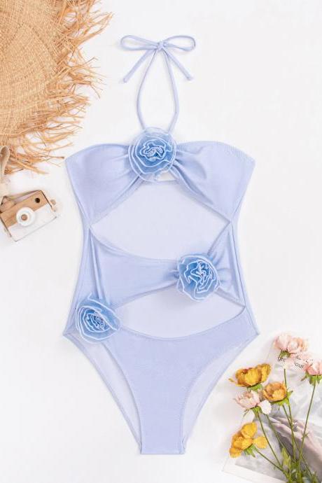 3d Three-dimensional Flower Women's Swimwear