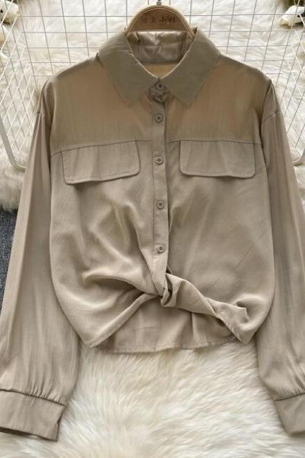 Women's Long-sleeved Niche Design Sense Of Kinky Slim Short Everything Autumn Jacket