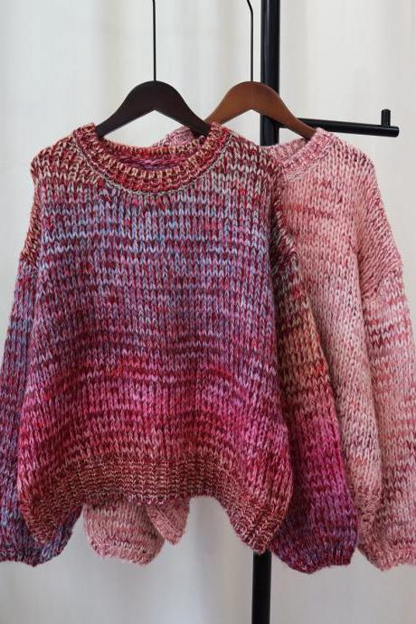 Cozy Melange Knit Sweater