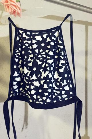 hot high neck print black flower lace two piece bikinis swimwear bathsuit
