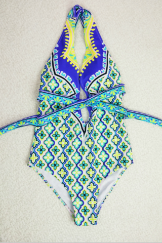 The Ladies Printing Piecemeal Swimsuits