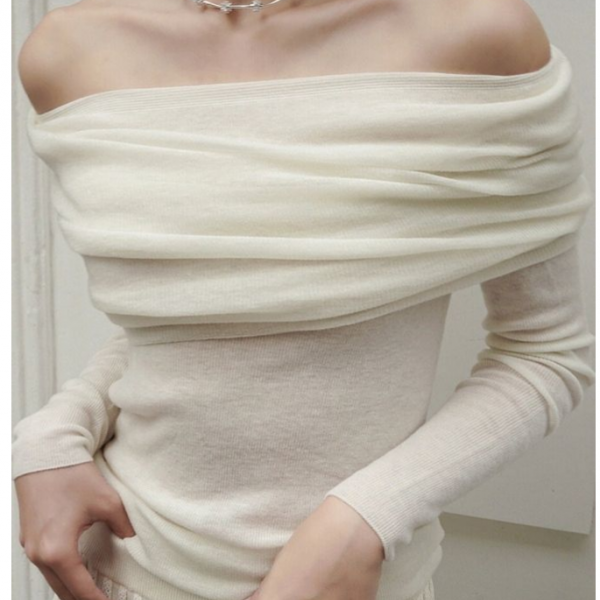 Off-shoulder Sweater Autumn And Winter Style Spicy Girls Off-shoulder ...