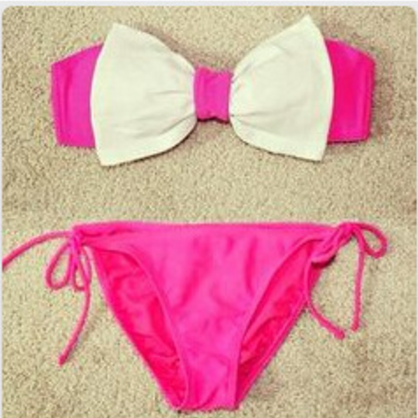 Fresh Bow Roses Two Piece Bikinis on Luulla