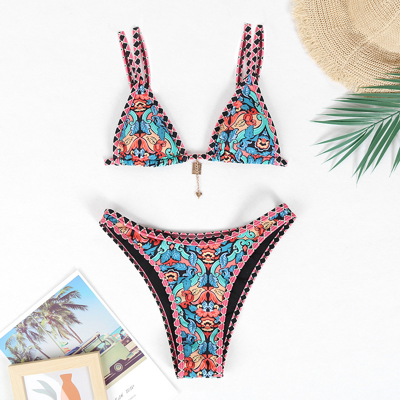 Printed Two Pieces Swimsuit
