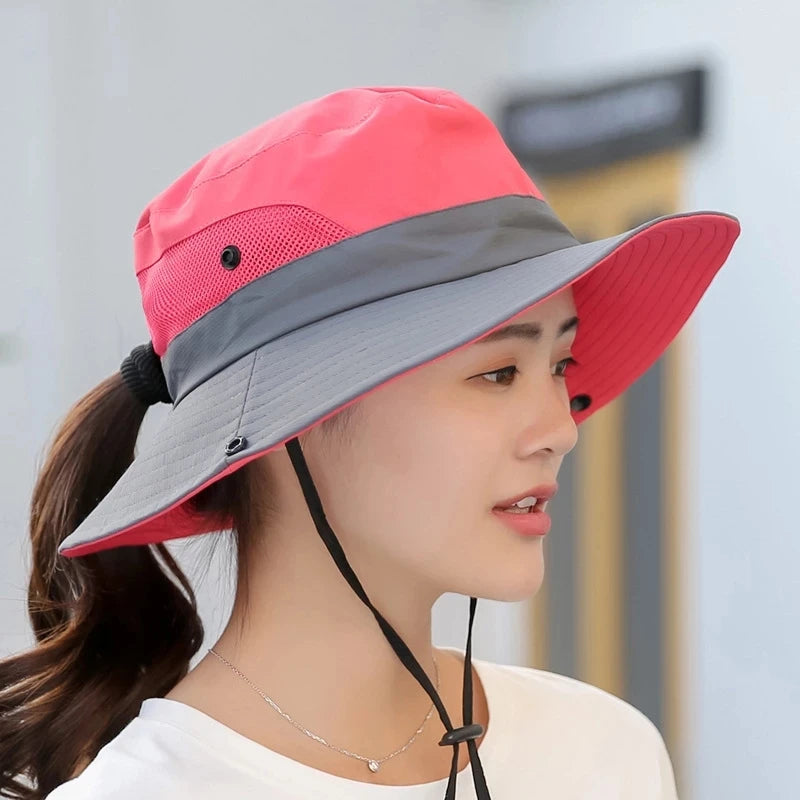 Outdoor Waterproof Uv Protection Wide Brim Hat on Luulla