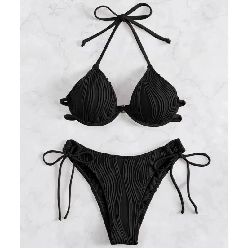 Triangle Bikini Set - Ballet Pink