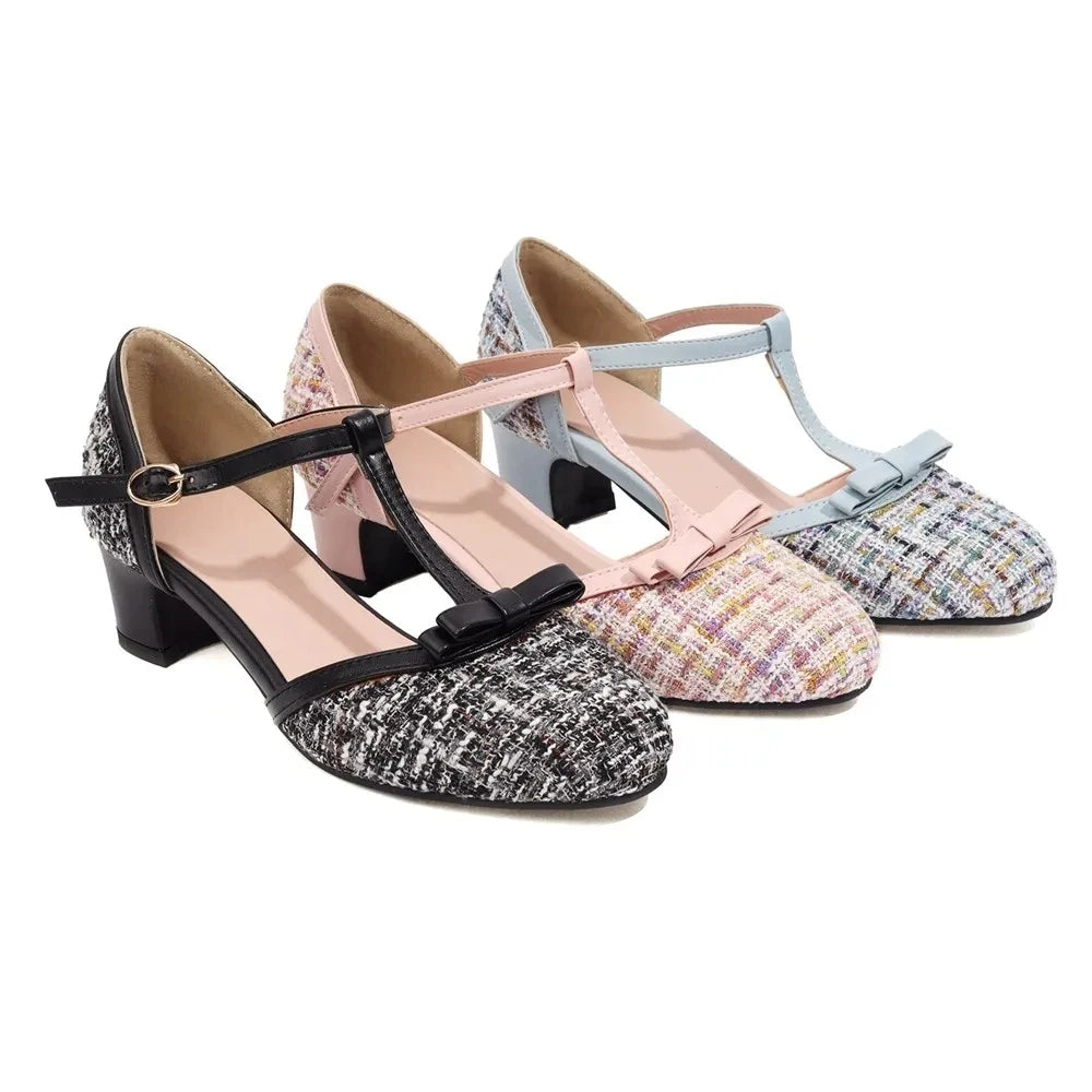 Meliah | Leopard T-Strap Block Heels