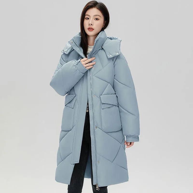 Parka with Knitted Top